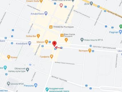 Ситилайт B в Николаеве Центральний просп. (Леніна просп.)., 77 - Маріупольська вул. (Московська) схема