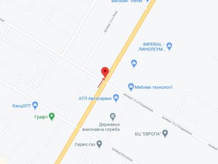Билборд B в Николаеве Космонавтів вул., 84 - 12-а Поздовжня вул. схема