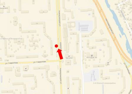 Білборд, Бігборд (Борд)  B у Запоріжжі, 3x6  Новокузнецька вул., 21, ринок "Південний", супермаркет "Брусничка", в центр схема