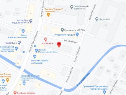 Видеоборд A у Луцьку Винниченка вул., 20/2, аптека "Волиньфарм", прайс за ролик 10 сек 1 вихід/5 хвилин, на двосторонньому екрані, від 144 виходів на день. Розрахунок для інших параметрів трансляції уточнюйте у менеджера. - 301423 схема