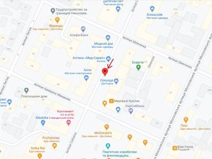 Ситискролл B в Николаеве Соборна вул., 8 схема