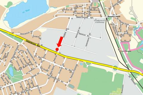 Білборд, Бігборд (Борд)  A у Сумах, 3x6  Харківська вул. / Лінійна вул. (флажок) схема