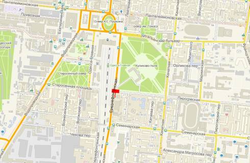 Призматрон, Призма  у Одесі, 3x6  Середньофонтанська вул. - Пироговська вул., 29, з центру - 431821 схема