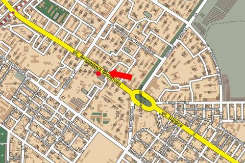 Ситилайт  в Одессе, 1.8x1.2  Філатова вул., 70/1, біля супермаркету "Два шага", в бік Люстдорфської дороги схема