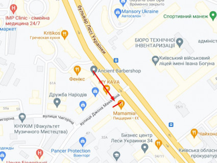Видеоборд A в Киеве, 14.4x3.84  Українки бул., 34 - 642987 схема