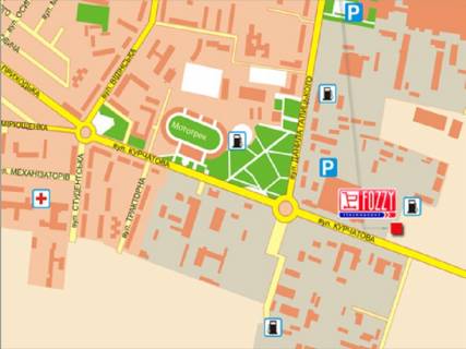 Призма B в Ровно Курчатова вул., 9 - 297674 схема