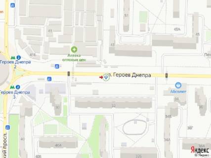 Призма A в Киеве Героїв Дніпра вул., 32, в сторону Героїв Сталінграда пр. - 322751 схема