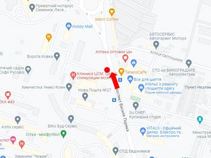 Білборд, Бігборд (Борд)  B у Києві, 3x6  Порика пр., 11 схема