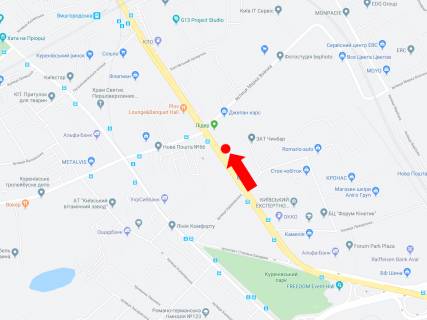 Видеоборд A в Киеве, 3x6  Скляренка вул., 5, біля супермаркету "Олді", в бік Лугової вул. - 455970 схема