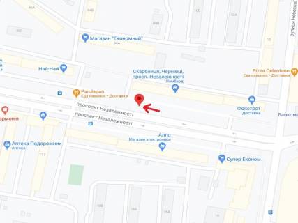 Скроллер A в Черновцах Независимости пр., 82 - 300124 схема