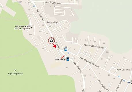 Призматрон, Призма A у Львові, 3x6  Пасічна вул., 70 - 431041 схема