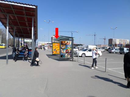 Сiтiлайт A у Рівному, 1.8x1.2  Гагаріна вул., ТРЦ "Чайка", супермаркети "Сільпо", "Ельдорадо", з центру, A2 Фото 1