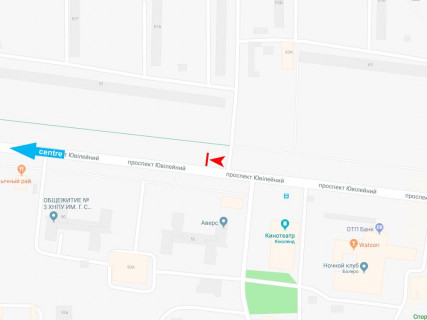 Призма A в Харькове, 3x6  просп. Ювілейний (П'ятдесятиріччя ВЛКСМ )., 51, (2), Кіноленд, в центр - 667699 схема