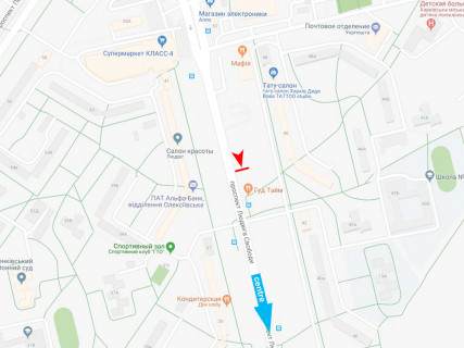 Призма B в Харькове, 3x6  Свободи пр., 46, в центр - 667444 схема