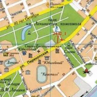 Билборд A в Херсоне Перекопська вул., "Парк Слави" схема