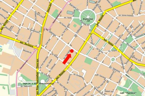 Ситилайт  в Полтаве, 1.8x1.2  Шевченка вул. / Новий Базар вул., 1, Центральний ринок, біля магазину "Взуттєвий Бум" схема