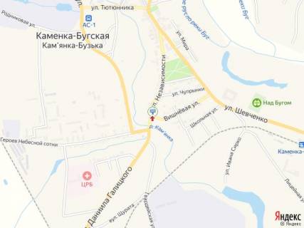 Билборд A в Васильевке Незалежності вул. - Вишнева вул. схема