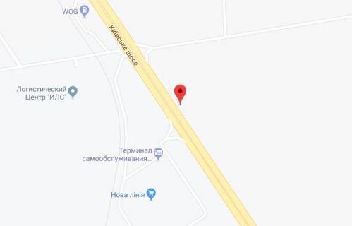 Билборд B в Одессе Київське шосе, 26 схема