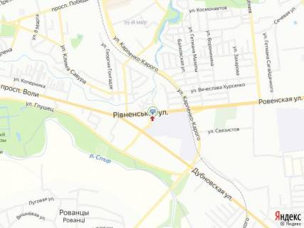 Билборд A в Луцке, 3х6  Рівненська-Авторемонтна схема