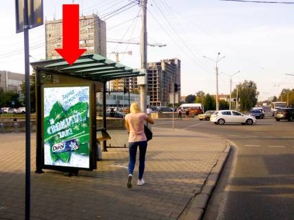 Ситилайт  в Львове, 1.8x1.2  Стрийська вул., 104 / вул. Великого В., (зупинка "Автобусний завод"), в центр фото 1