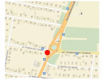 Билборд A в Николаеве Богоявленський пр. (колиш. Жовтневий пр.) - Гагаріна вул., кільце, правий схема