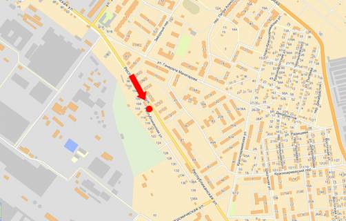 Билборд A в Кременчуге, 3x6  Республіканська вул., 75, з центру схема