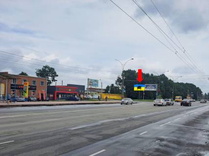 Билборд B в Сумах, 3x6  Харківська вул. / Лінійна вул., з центру фото 1
