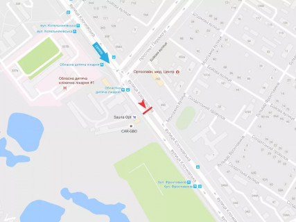 Билборд A в Харькове, 3x6  Клочківська вул., 350, в центр схема