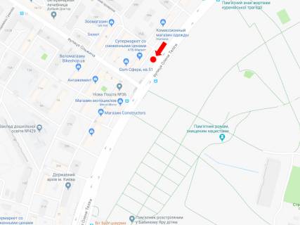 Скроллер A в Киеве, 2.3x3.14  Теліги вул., 33/2 - вул. Ольжича, на світлофорі, в сторону ст. м. «Шулявська» - 470131 схема