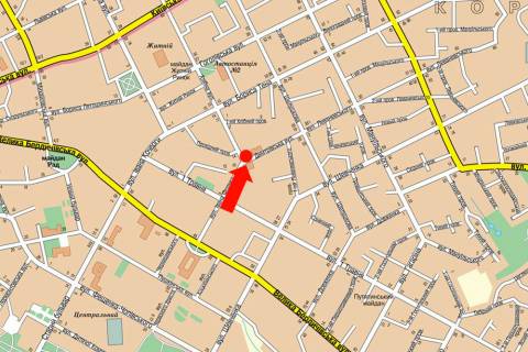 Билборд A в Житомире, 3x6  Хлібна вул. / Дмитрівська вул., біля музею Корольова, права схема