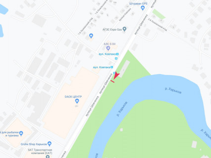 Билборд B в Харькове, 3x6  Шевченка вул., 260, в центр схема