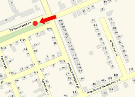 Білборд, Бігборд (Борд)  B у Мукачеві, 3x6  Росвигівська вул. - Немировича-Данченка вул., біля зупинки схема