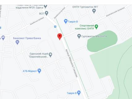 Видеоборд A у Одесі Говорова вул., 10/6, аптека "Мед Сервіс", №Юг031, прайс за ролик 10 сек 1 вихід/5 хвилин, з 8:00-22:00. Розрахунок для інших параметрів трансляції уточнюйте у менеджера. - 301477 схема