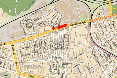 Скролер, Скрол A у Львові, 2.3x3.14  Городоцька вул., 186-188, біля мотозаводу, з центру - 559375 схема