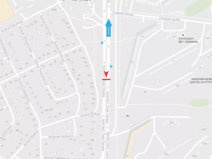Билборд B в Харькове, 3x6  просп. Льва Ландау (50-річчя СРСР)., 123, з центру схема