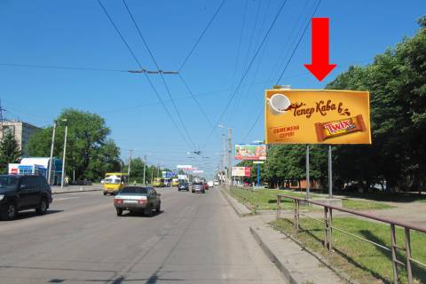 Билборд A в Кропивницкий (Кировоград), 3x6  Тельнова вул. (кол. Правди пр.), 13, з центру фото 1