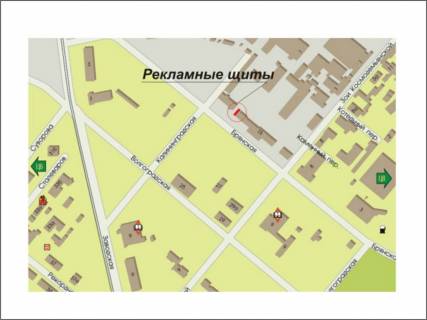 Билборд A в Запорожье Брянская ул., 15, Авторынок "Славянский", фасад схема