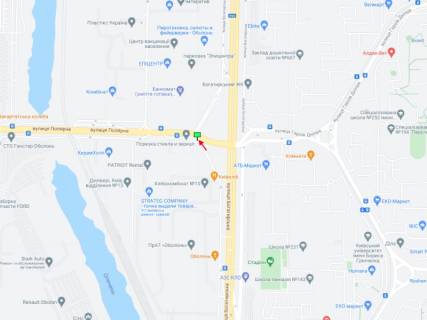 Призматрон, Призма A у Києві Полярна вул. - Богатирська вул. - 395557 схема