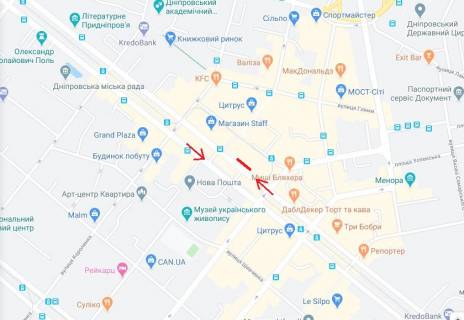 Видеоборд A в Днепр (Днепропетровск) Яворницького пр., 50, ТЦ Пасаж. Прайс за трансляцію ролика 10сек, 1 вихід в 5 хвилин, c 07:00 до 23:00. Розрахунки для інших параметрів розміщення уточнюйте у менеджера - 291133 схема