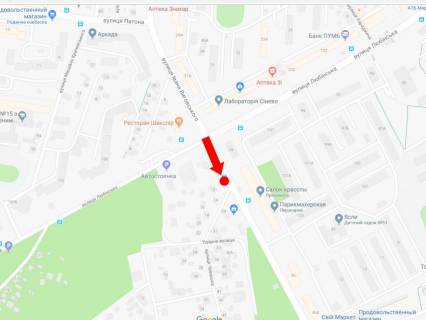 Сiтiлайт A у Львові, 1.8x1.2  Виговського вул. - вул. Любінська, зуп. "вул. Виговського -вул.Чувашська", в сторону вул. Кульпарківської схема