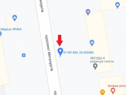 Ситилайт A в Кривом Роге, 1.8x1.2  Металургів пр., 32/2, "ринок Соц. Місто" схема