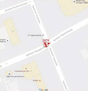 Призма A в Херсоне Театральна вул. - Ушакова пр. - 379097 схема