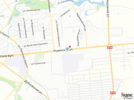 Билборд B в Луцке, 3х6  Рівненська, 76_АЗС Шелл_в центр схема