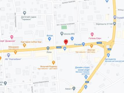 Видеоборд A у Старокостянтинові Острозького вул., 9/1, аптека "Конекс", прайс за ролик 10 сек 1 вихід/5 хвилин, на двосторонньому екрані, від 144 виходів на день. Розрахунок для інших параметрів трансляції уточнюйте у менеджера. - 301518 схема