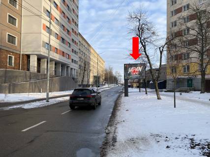 Білборд, Бігборд (Борд)  A у Києві, 2.3x3.14  Виборзька вул., 1, КПІ, в сторону вул. Янгеля Фото 1