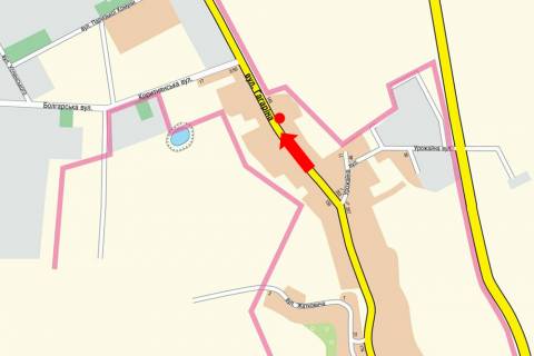 Билборд A в Ужгороде, 3x6  Карпатської України вул., 60, навпроти схема