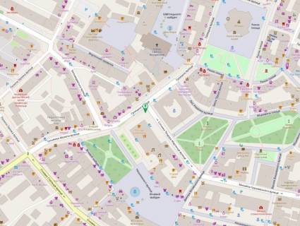 Сiтiлайт B у Івано-Франківську Галицька - Грушевського  (ТЦ "Мальва") схема