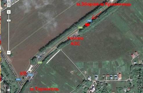 Билборд B в Траса, 3x6  Траса Тернопіль-Кременець, (4), в місто схема