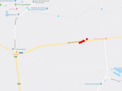 Билборд B в Киеве, 3x6  Велика Кільцева дорога, 2 км. від Пущі Водиці, в сторону вул. Газопровідної, Мінського пр. схема