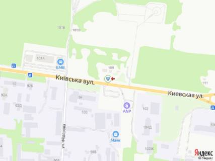 Білборд, Бігборд (Борд)  A у Рівному Київська вул., 101, біля автосалонів схема